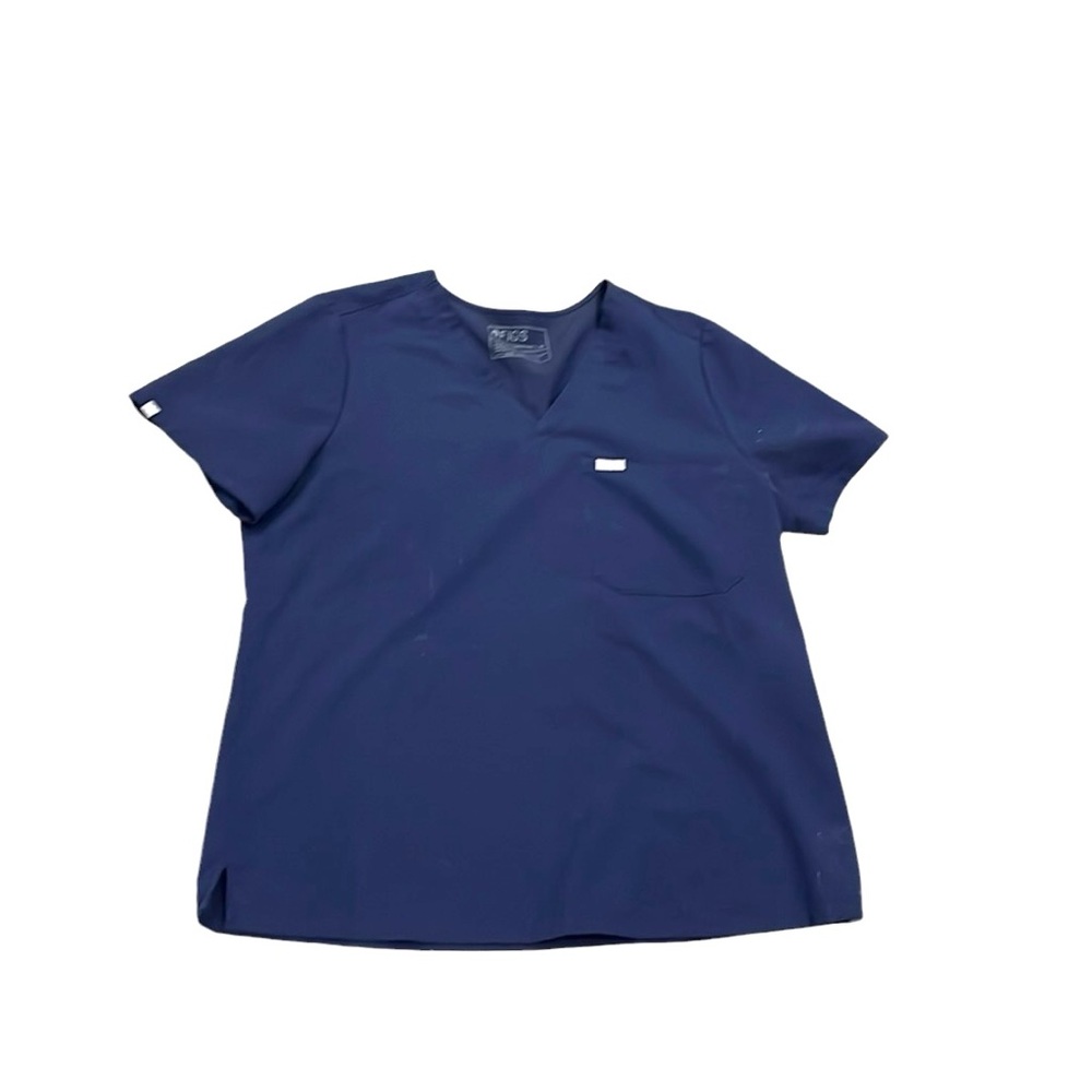 Figs Women's Navy Blue Catalina Scrub Top